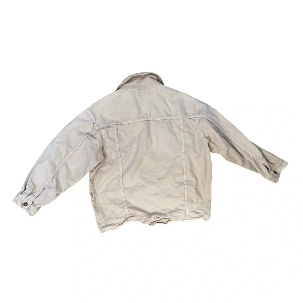 Zara Z1975  Denim Jacket | Light Pink | Size L - Picture 2 of 9